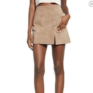 BLANKNYC Suede mini skirt